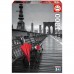 1000 parapluie rouge, pont de brooklyn « coloured black & white » - edu17691  Educa    282804